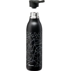Aladdin CityLoop Thermavac 600 Ml - Thermo-Trinkflasche -Geschäft Im Freien aladdin cityloop thermavac 600 ml thermo trinkflasche lava schwarz print ala 10 10870 008 56