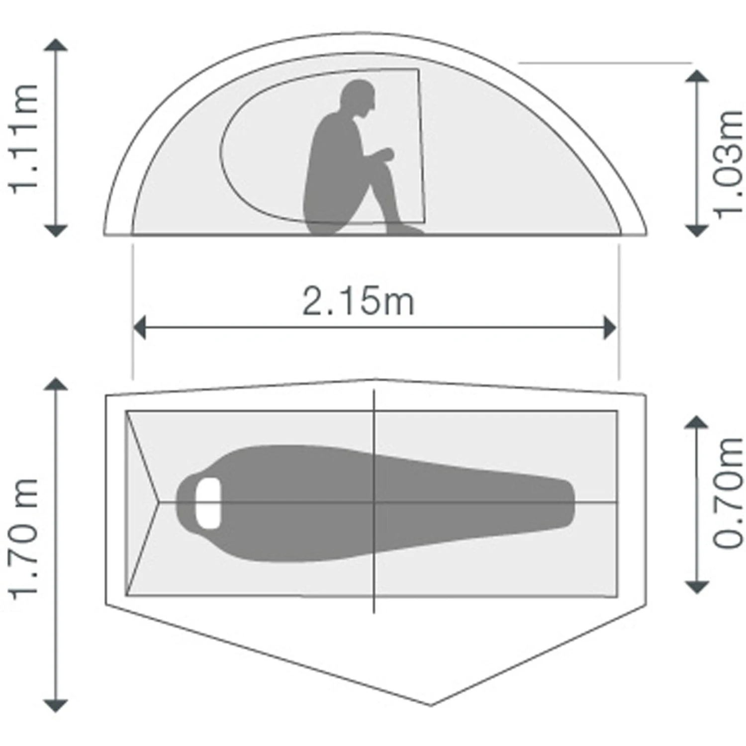 EXPED Mira I HL - Leichtes 1-Personen-Zelt 4 EXPED Mira I HL - Leichtes 1-Personen-Zelt – Bild 4
