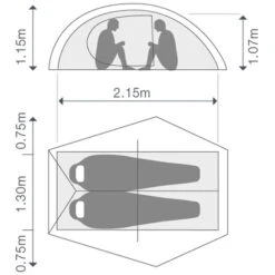 EXPED Mira II HL - Leichtes 2-Personen-Zelt -Geschäft Im Freien exped mira ii hl leichtes 2 personen zelt ep 7640445457170 0