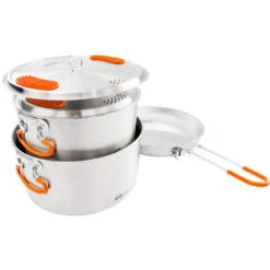 GSI Galcier Stainless Base Camper Medium Set - Kochset -Geschäft Im Freien gsi galcier stainless base camper medium set kochset 68183 10