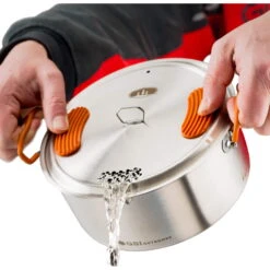 GSI Galcier Stainless Base Camper Medium Set - Kochset -Geschäft Im Freien gsi galcier stainless base camper medium set kochset 68183 9