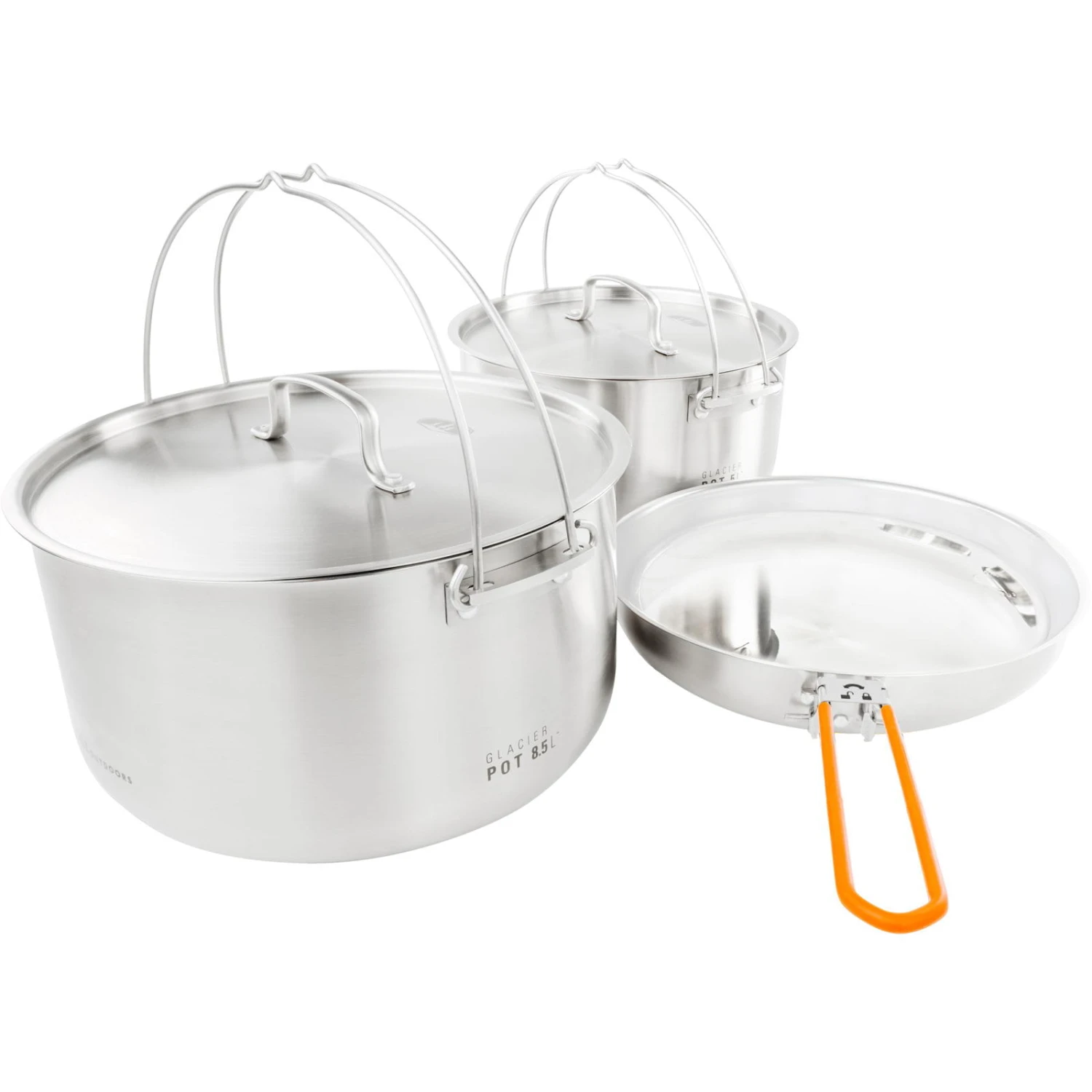 GSI Galcier Stainless Troop Cookset - Kochset 1 GSI Galcier Stainless Troop Cookset - Kochset
