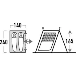 HIGH PEAK Tour 2.0 Inner - Innenzelt 5 HIGH PEAK Tour 2.0 Inner - Innenzelt -Geschäft Im Freien high peak tour 2 0 inner innenzelt hip 14168 1