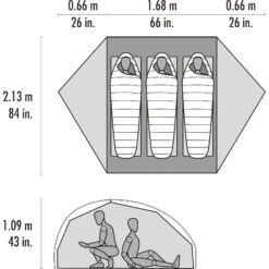 MSR FreeLite 3 V3 - 3 Personen Zelt -Geschäft Im Freien msr freelite 3 v3 personen zelt green cd 11516 15