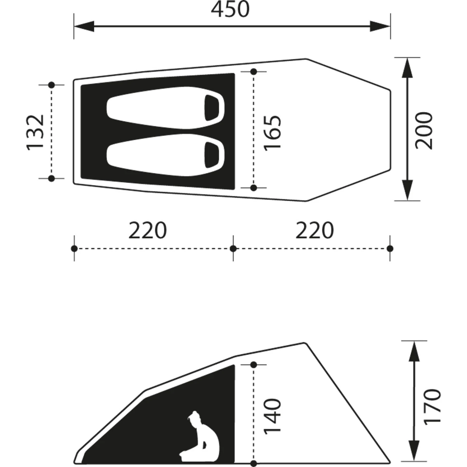 NOMAD Bedouin 2 LW - Tunnelzelt 5 NOMAD Bedouin 2 LW - Tunnelzelt – Bild 5