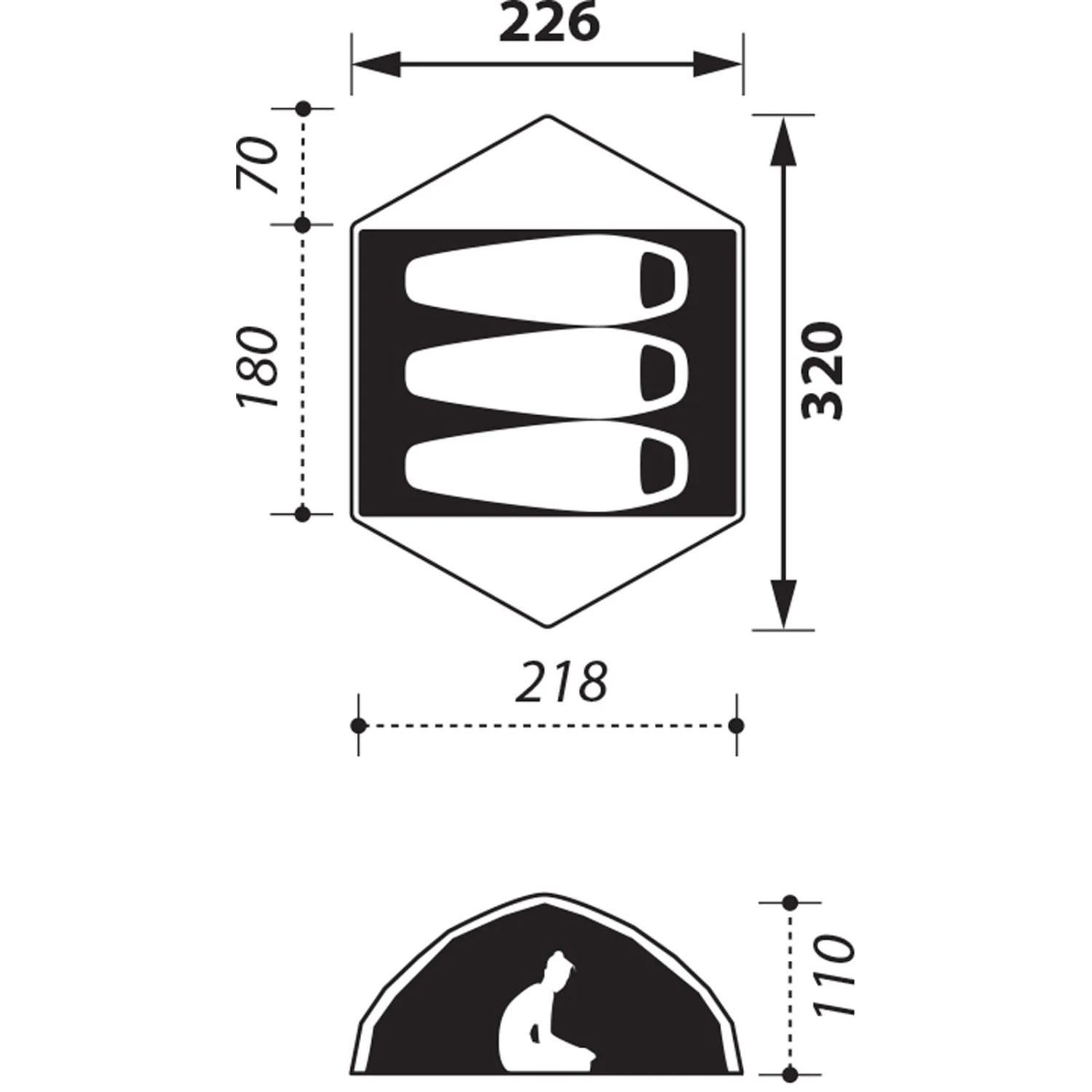 NOMAD Jade 3 Premium - Kuppelzelt 2 NOMAD Jade 3 Premium - Kuppelzelt – Bild 2
