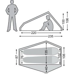 Nordisk Telemark 2.2 LW - 2 Personen Zelt -Geschäft Im Freien nordisk telemark 2 lw personen zelt forest green nd 151024 2