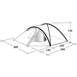 Outwell Cloud 4 - Vier-Personen-Zelt -Geschäft Im Freien outwell cloud 4 vier personen zelt green grey rl 150176 1