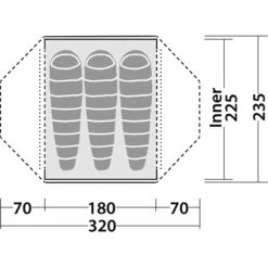 Robens Lodge 3 - Drei-Personen-Kuppelzelt -Geschäft Im Freien robens lodge 3 drei personen kuppelzelt green rl 152008 3