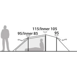 Robens Nordic Lynx 3 - Drei-Personen-Tunnelzelt -Geschäft Im Freien robens nordic lynx 3 drei personen tunnelzelt green rl 152178 15