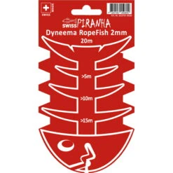 SwissPiranha Dyneema RopeFish 20 M - Schnur -Geschäft Im Freien swisspiranha dyneema ropefish 20 m schnur rot reflektierend swp 653791 bl20 3