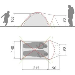 VAUDE Campo Compact XT 2P - Zwei-Personen-Zelt -Geschäft Im Freien vaude campo compact xt 2p zwei personen zelt vau 14221 1700 6