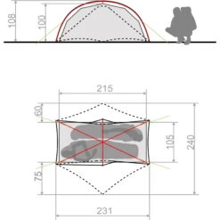 VAUDE Space Seamless 1-2P - Zelt -Geschäft Im Freien vaude space seamless 1 2p zelt cress green vau 14423 1820 4
